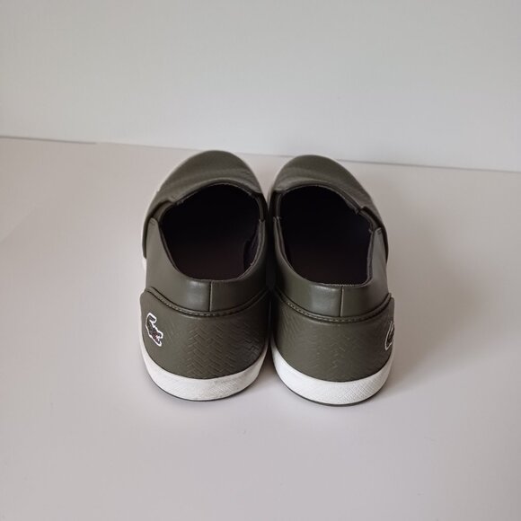 Lacoste Pull On Slip On Men’s Sneakers Army/Dark Green 9.5 - Picture 3 of 9